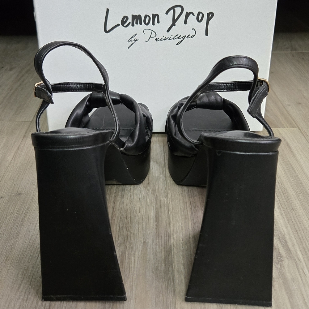 Lemon Drop By Privileged Hiner Platform Heels - Picture 9 of 11